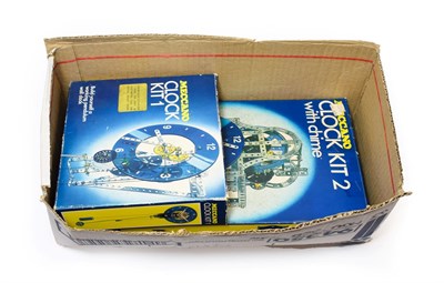 Lot 3216 - Meccano Two Clock Kits Kit 1 and Kit 2 with chime (contents unchecked, boxed) (2)