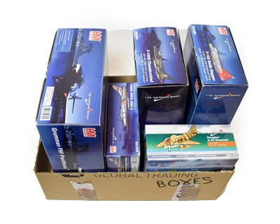 Lot 3260 - HM (Hobbymaster) Aircraft Group 1:48 HA7208 Grumman F9F Pathers; 1:72 HA3101 F102 Delta Dagger,...