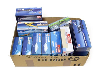 Lot 3262 - HM (Hobbymaster) Aircraft Group 1:48 HA8105 Boeing Stearman; 1:72 HA1703 Airacobra, HA1522...