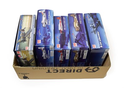 Lot 3263 - HM (Hobbymaster) Aircraft Group 1:48 scale: HA7004 Brewster B339C; 1:72 scale Douglas A1H...