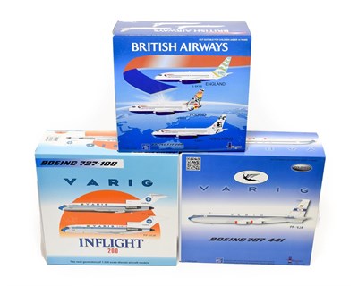 Lot 3266 - Inflight 200 Airliners (i) British Airways Boeing 737-200 (ii) Varig Boeing 707-441 (iii) Varig...