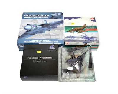 Lot 3272 - Aviation Inceptor Series AV72FB002 Avro VulcanXW607 HM Models HA1404 C207; Falcon Models Mirage...