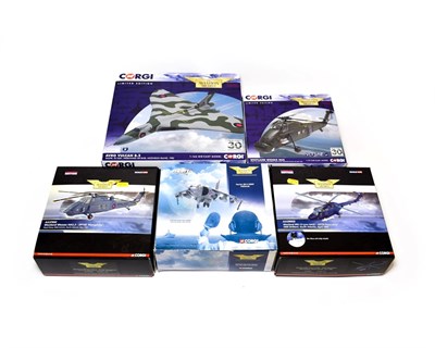 Lot 3274 - Corgi Aviation Archive AA31209  Avro Vulcan B2, AA37608 Westland Wessex HU5, AA37602 Westland...