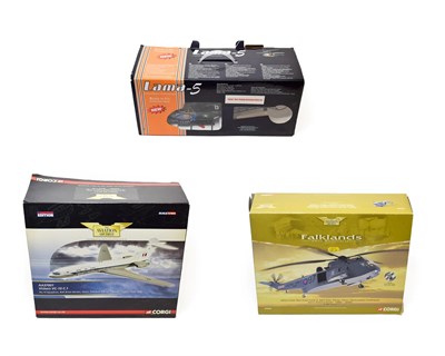 Lot 3275 - Corgi Aviation Archive AA37001 Vickers VC10 RAF Brize Norton and AA33401 Falklands Westland Sea...