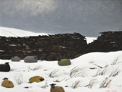 Lot 1083 - Peter Brook RBA (1927-2009) ''Drifting'' Signed and inscribed, oil on board, 57cm by 75cm...