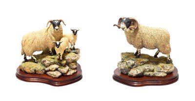 Lot 6 - Border Fine Arts 'A Ewe and a Pair', model No. B0238, limited edition 511/1750 and 'Blackie...