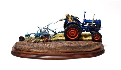 Lot 17 - Border Fine Arts 'At the Vintage' (Fordson E27N Tractor), model No. B0517 by Ray Ayres, limited...