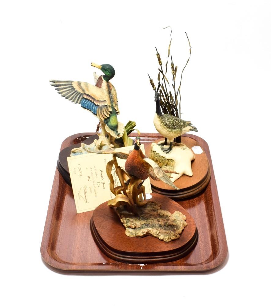 Lot 23 - Border Fine Arts Bird Models Comprising: 'Rising Pheasant', model No. L46, limited edition 645/950