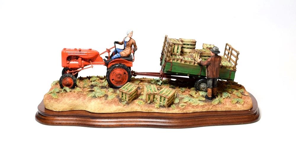 Lot 35 - Border Fine Arts 'Cut and Crated' (Allis Chalmers Tractor), model No. B0649 by Ray Ayres,...