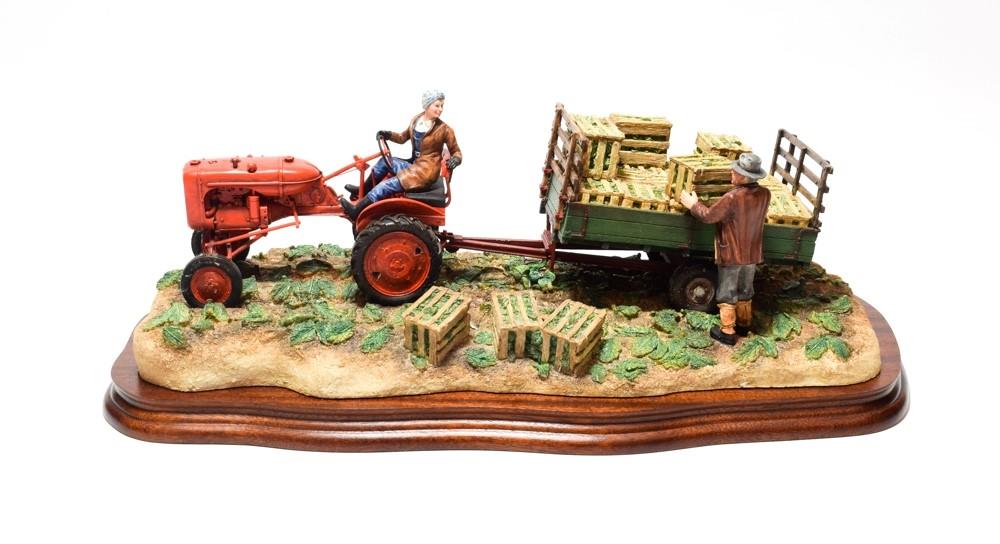 Lot 37 - Border Fine Arts 'Cut and Crated' (Allis Chalmers Tractor), model No. B0649 by Ray Ayres,...