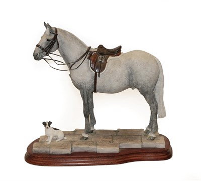 Lot 50 - Border Fine Arts 'Faithful Friends' (Horse and Puppy), model No. B0942A by Anne Wall, limited...