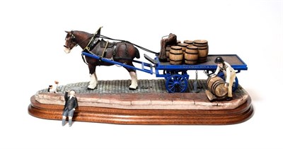 Lot 66 - Border Fine Arts 'Guinness Dray', model No. B0838 by Ray Ayres, limited edition 146/1250, on...