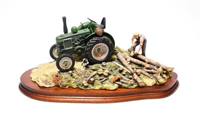 Lot 68 - Border Fine Arts 'Hauling Out' (Field Marshall Tractor), model No. JH98 by Ray Ayres, limited...
