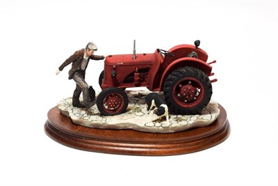 Lot 84 - Border Fine Arts 'Kick Start' (David Brown Cropmaster Tractor, Farmer and Collie), model No....
