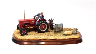 Lot 89 - Border Fine Arts 'Lifting the Pinks' (International B250 Tractor), model No. B0219 by Ray...