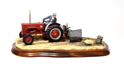 Lot 90 - Border Fine Arts 'Lifting the Pinks' (International B250 Tractor), model No. B0219 by Ray...