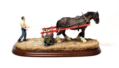 Lot 91 - Border Fine Arts 'Lightly Rolled', model No. A8918 by Hans Kendrick, on wooden base