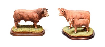 Lot 92 - Border Fine Arts 'Limousin Bull' (Style Two), model No. B0531, limited edition 168/750 and...
