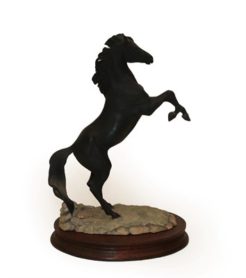 Lot 114 - Border Fine Arts 'Riding Out', model No. L81 by David Geenty, limited edition 490/750, on wood...