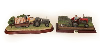 Lot 130 - Border Fine Arts Studio Tractor Models for Massey Ferguson: 'Top Dressing', model No. A6349 by...