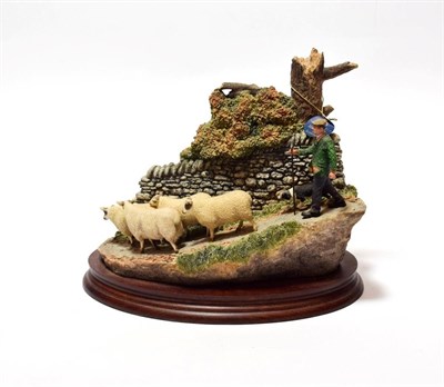 Lot 138 - Border Fine Arts 'Taking to the Tup', model No. B1243 by Hans Kendrick, limited edition 84/500,...