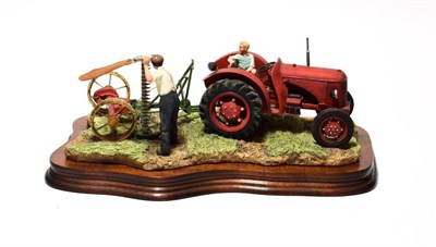 Lot 147 - Border Fine Arts 'The First Cut' (David Brown Cropmaster), model No. JH70 by Ray Ayres, limited...