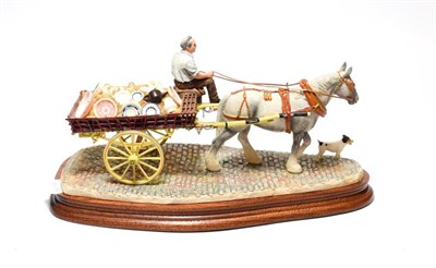 Lot 152 - Border Fine Arts 'The Pot Cart', model No. B1015 by Ray Ayres, limited edition 228/600, on wood...