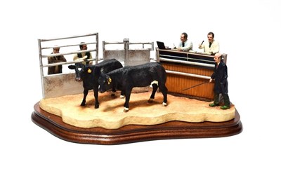 Lot 158 - Border Fine Arts 'Under the Hammer' (Limousin Cross), model No. B0666A by Kirsty Armstrong, limited