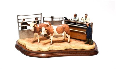 Lot 159 - Border Fine Arts 'Under the Hammer' (Simmental Cross), model No. B0666D by Kirsty Armstrong,...