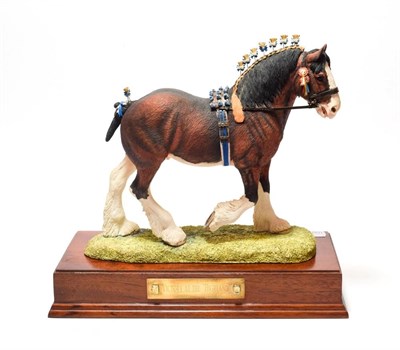 Lot 162 - Border Fine Arts 'Victory at the Highland' Cyldesdale Stallion (Gold Edition), model No. L149A...