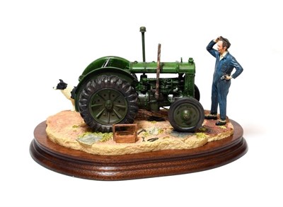 Lot 170 - Border Fine Arts 'Won't Start' (Tractor, Farmer and Collie), model No. B0299 by Ray Ayres, on...