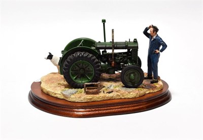 Lot 172 - Border Fine Arts 'Won't Start' (Tractor, Farmer and Collie), model No. B0299 by Ray Ayres, on...