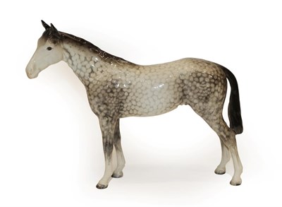 Lot 181 - Beswick Bois Roussel Racehorse, Second Version, model No. 701, Rocking horse grey gloss (a.f)