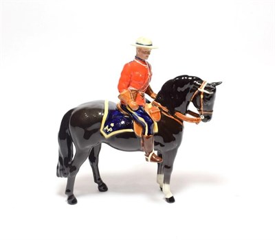 Lot 183 - Beswick Canadian Mountie, model No. 1375, black gloss (a.f.)