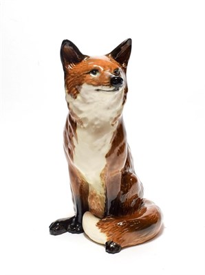 Lot 203 - Beswick Fireside Fox, model No. 2348, red-brown and white gloss