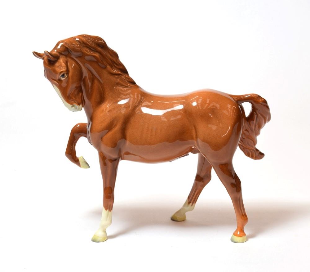 Lot 211 - Beswick Horse (Head Tucked, Leg Up), first