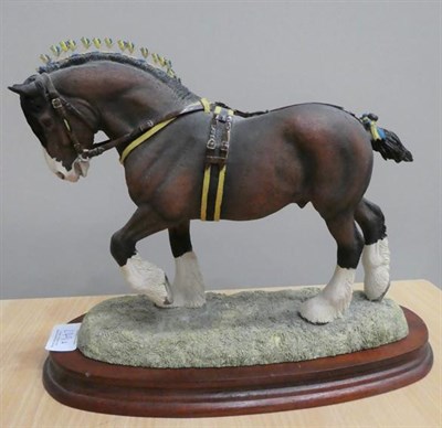 Lot 249 - Border Fine Arts 'Friesian Cow and Calf' (Style Two), model No. 160 by Ray Ayres, 'Safe...