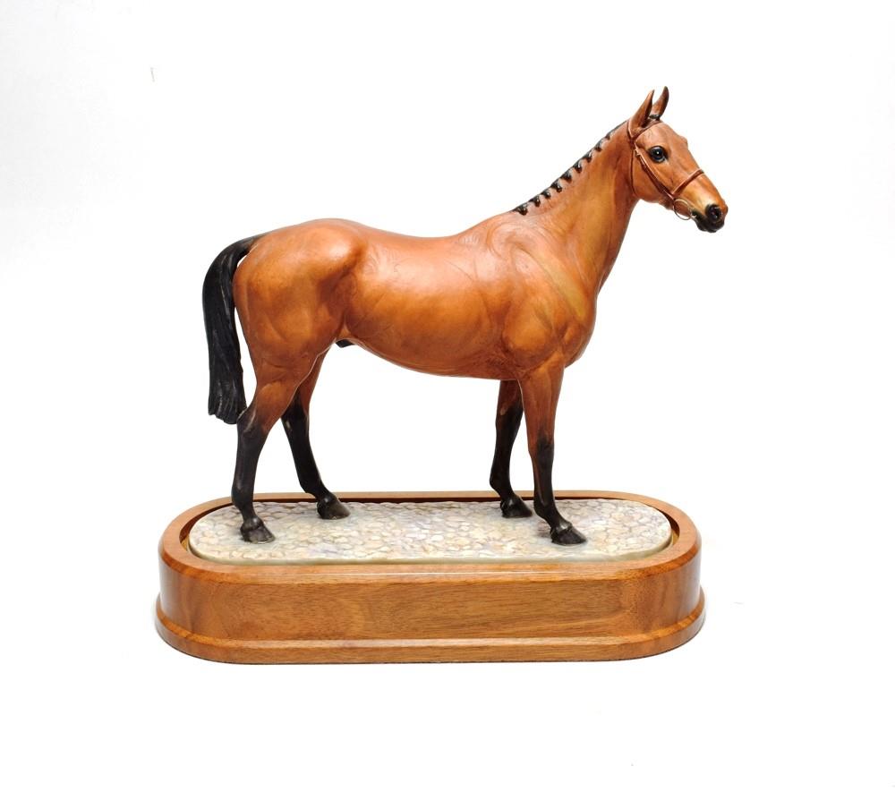 Lot 250 - Royal Worcester 'Arkle', model No. RW3817 by Doris Lindner, limited edition 254/500, on wooden...