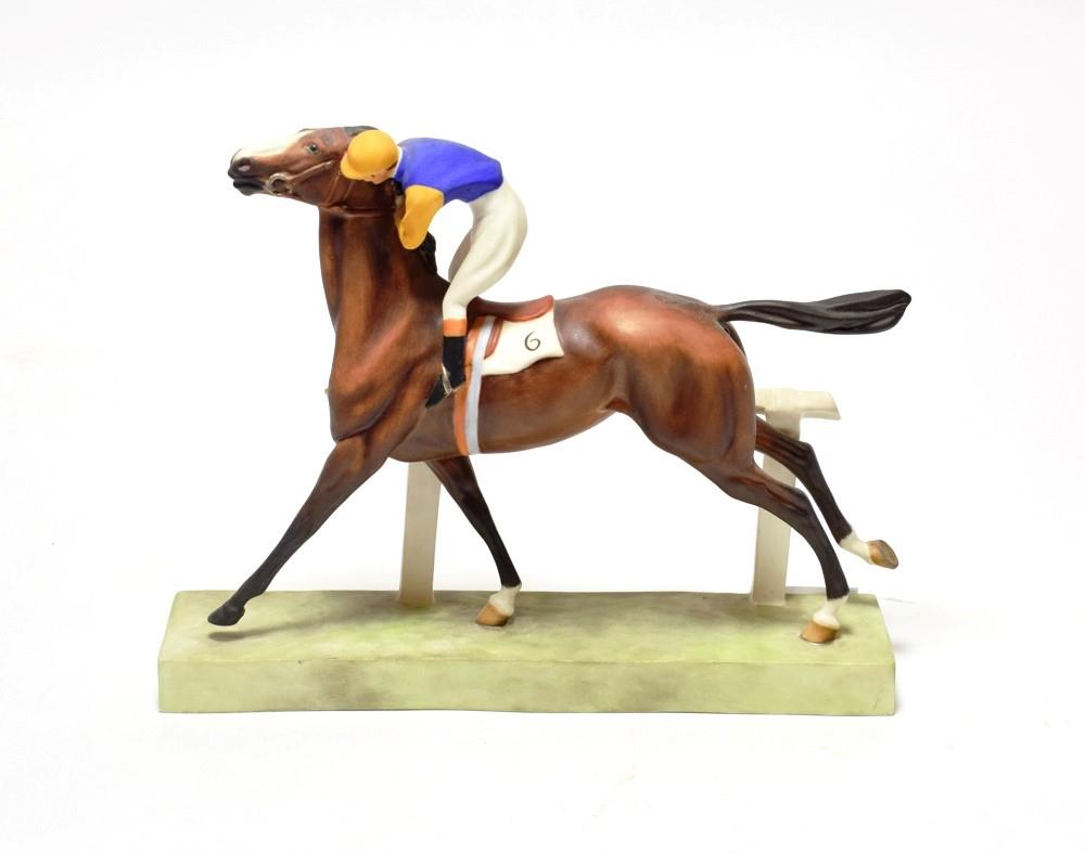 Lot 251 - Royal Worcester 'Cantering to the Post', model No. RW3117 by Doris Lindner