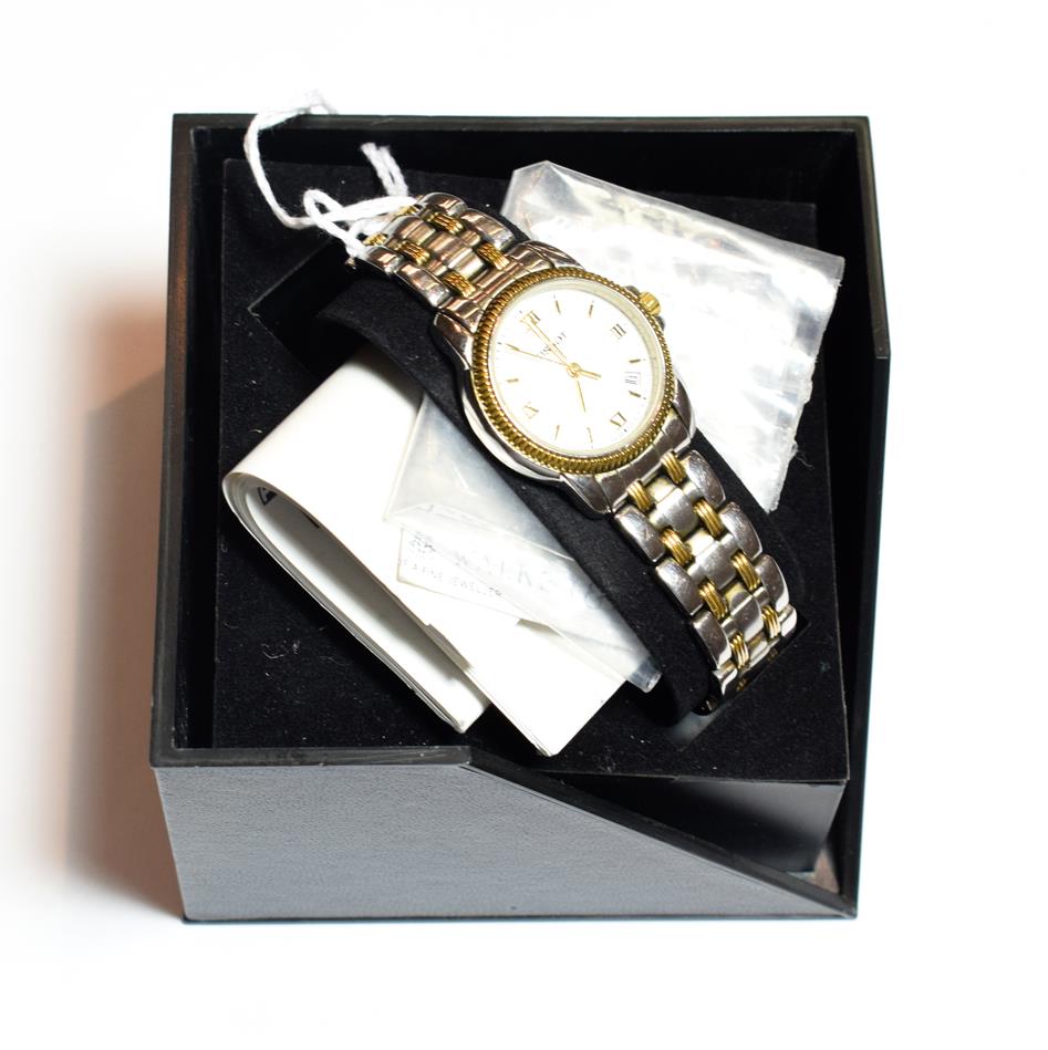 Lot 519 - A lady's stainless steel Tissot wristwatch (boxed)