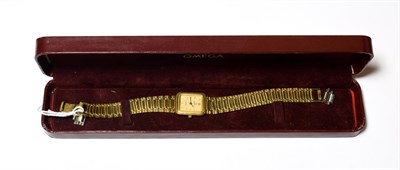 Lot 567 - A lady's gold plated Omega De Ville wristwatch
