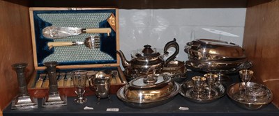 Lot 623 - A collection of assorted silver and silver plate