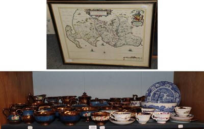 Lot 635 - A group of 19th century copper lustre wares, a small quantity of other 19th century and later...