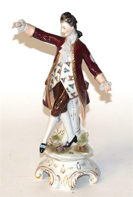 Lot 716 - A 19th century German figure of a courtier