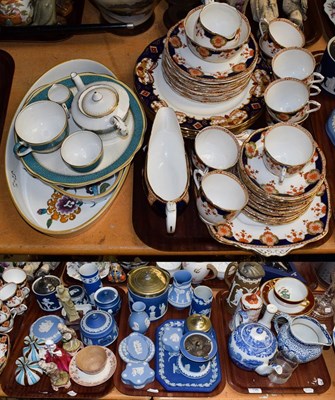 Lot 796 - A quantity of household ceramics including Wedgewood Jasper wares (a.f.), Royal Doulton lady, Royal