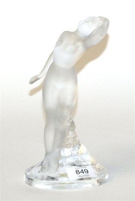 Lot 849 - A 'Lalique Paris' nude glass figure