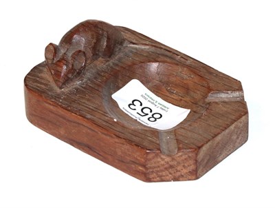 Lot 853 - A Robert Mouseman Thompson of Kilburn English oak ashtray