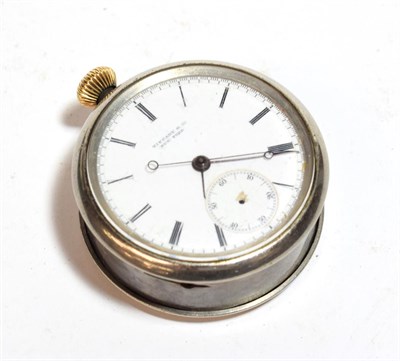 Lot 869 - A single push chronograph repeating pocket watch dial and movement, retailed by Tiffany & Co...