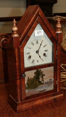 Lot 871 - A New Haven clock company one-day striking mantel clock