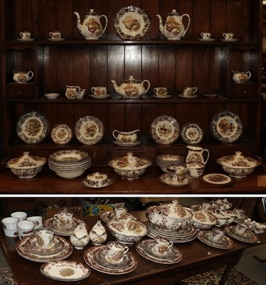 Lot 906 - A Pallisey ware game series extensive dinner service including tureens, serving platter, tea...